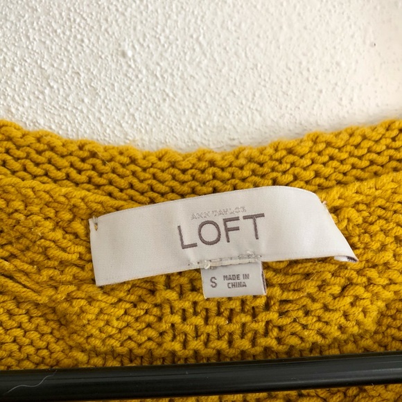 LOFT Golden Cable Knit Sweater - Picture 2 of 4